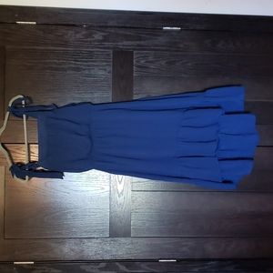 Navy blue summer dress.